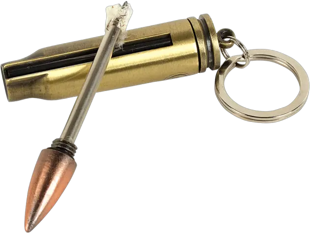 Bullet Keychain With Fire Starter Fire Starter Keychain Png Bullet Fire Png