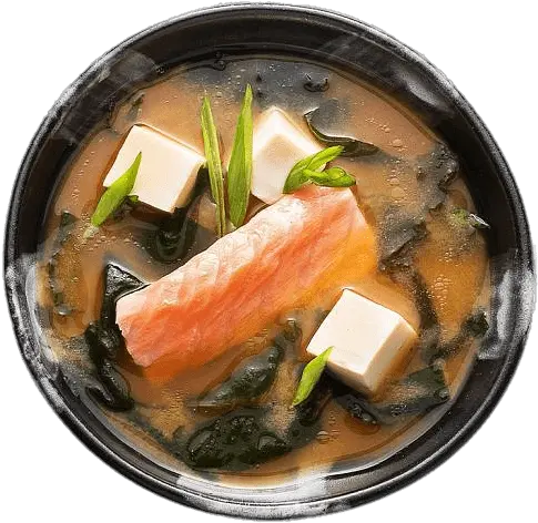 Salmon Miso Soup Transparent Png Bowl Salmon Transparent