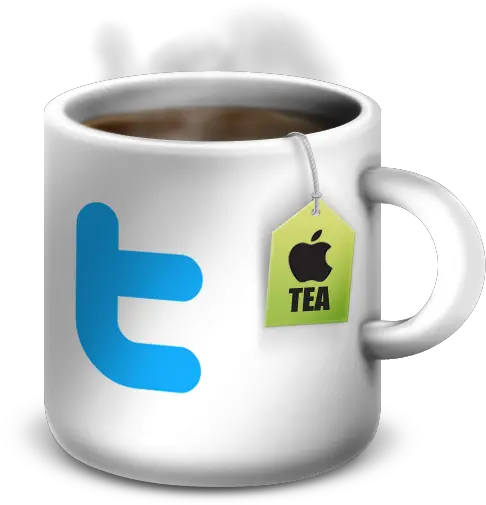 Twitter Icon Apple Mug Icon Softiconscom Teacup Png Twitter And Facebook Icon