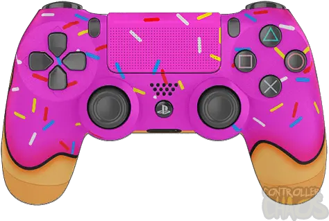 Glazed Fresh Donut Custom Ps4 Controller Png Playstation Controller Png