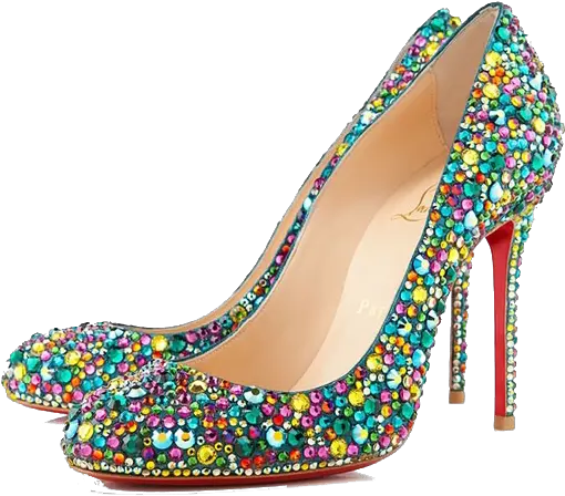 Louboutin Heels Png Free Download Zapatos Christian Louboutin Pumps Multicolor Heels Png