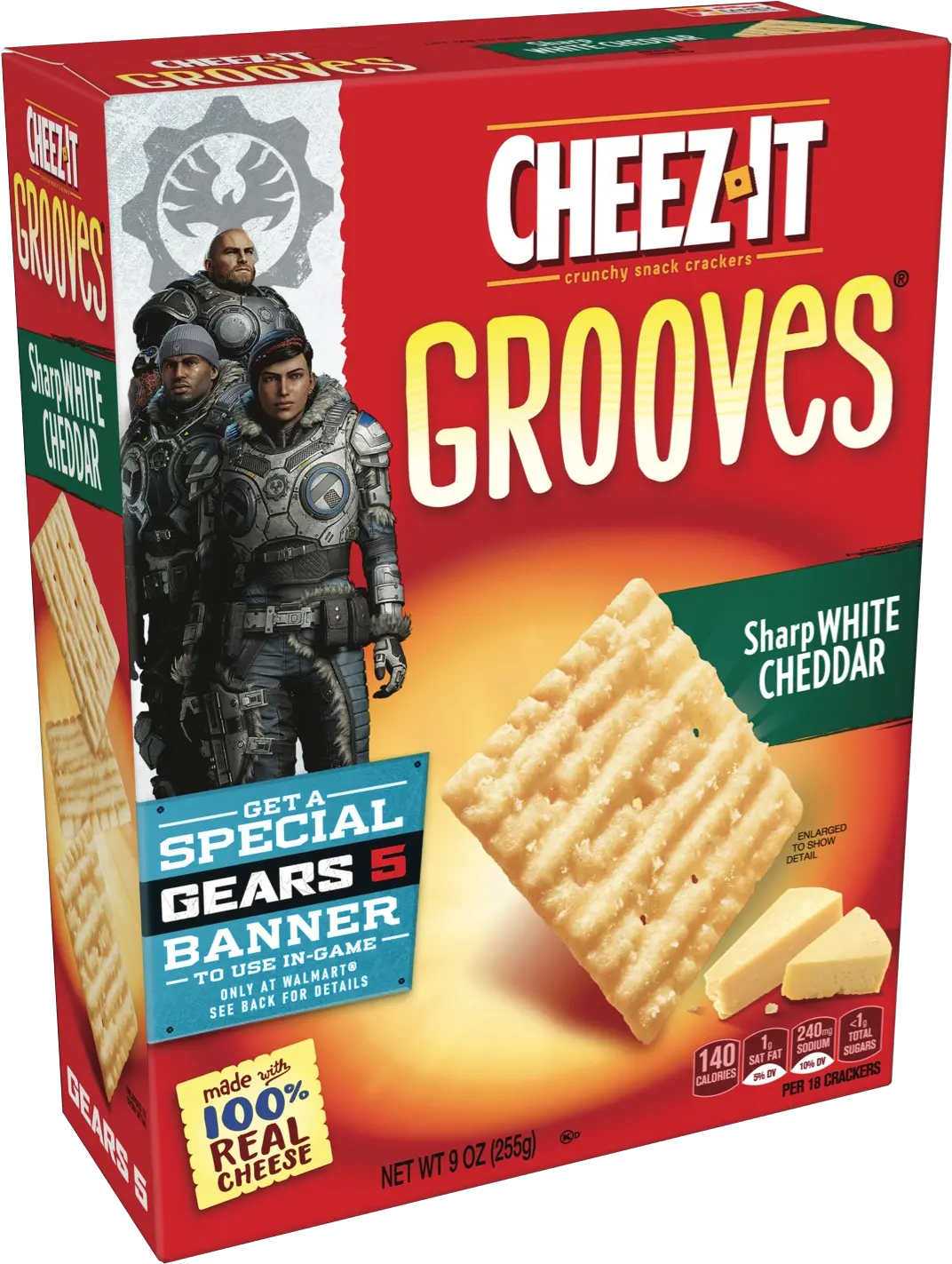 Kelloggu0027s Gears 5 Tripleclix White Cheddar Grooves Cheez Png Cheez It Png