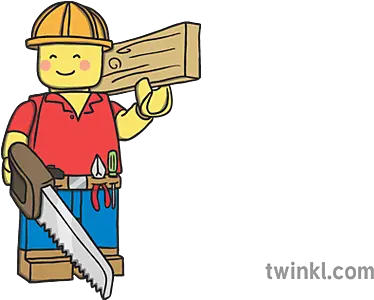 Carpenter Building Bricks Person Anleitung Berufe Aus Bausteinen Workwear Png Shooting Bricks Icon Png