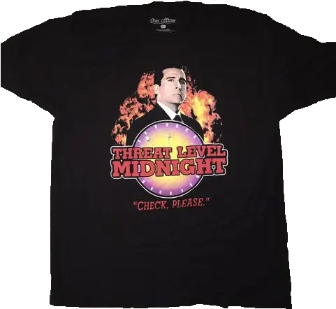 Threat Level Midnight Michael Scott The Office Tee Active Shirt Png Michael Scott Png