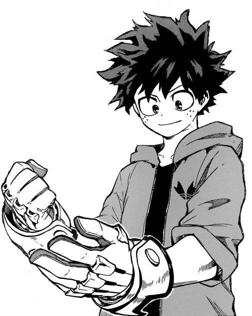 Download Hd Deku My Hero Academia Deku Airforce Gloves Manga Png Deku Png