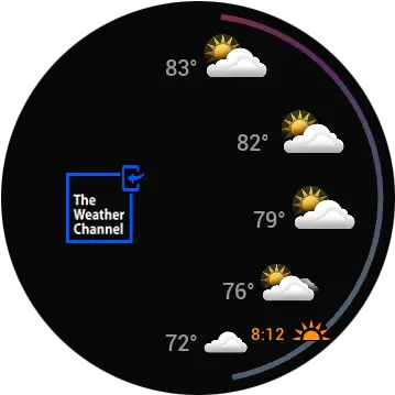 Weather Channel App To Galaxy S8 Circle Png The Weather Channel Logo