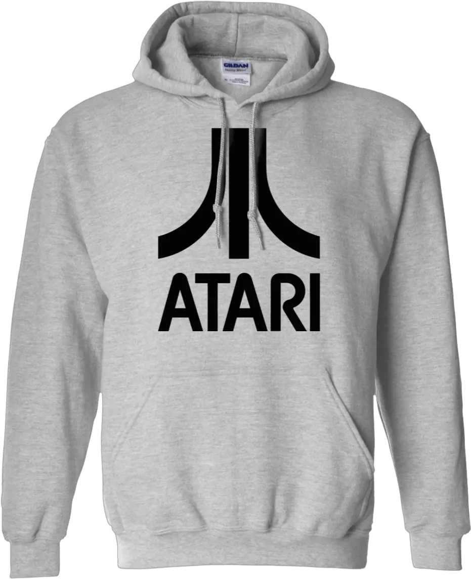 Atari Logo Arcade Game Pullover Hoodie 90s Hip Hop Hoodies Png Atari Logo Png