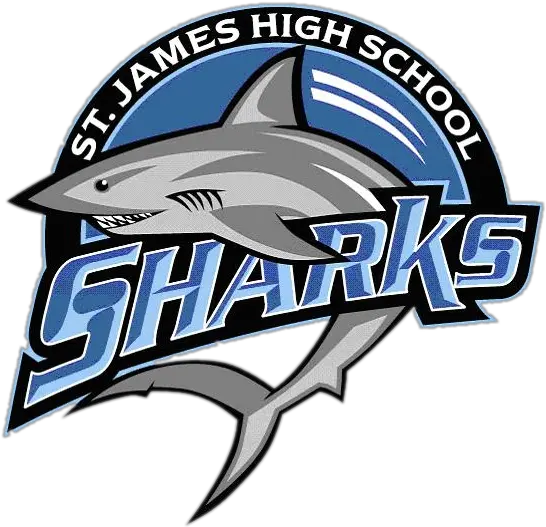 St James Team Home St James Sharks Sports Saint James High School Png Shark Logo Png