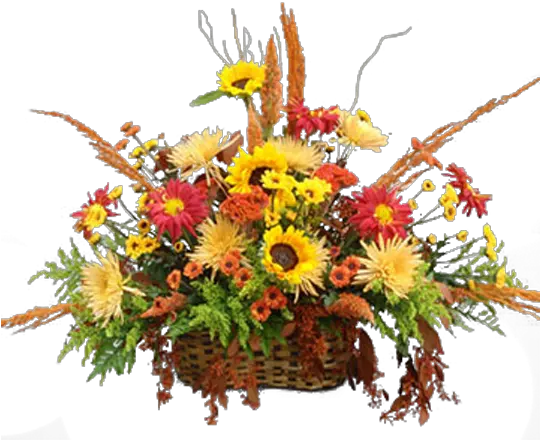 Bright Fall Garden Bouquet Png Fall Flowers Png