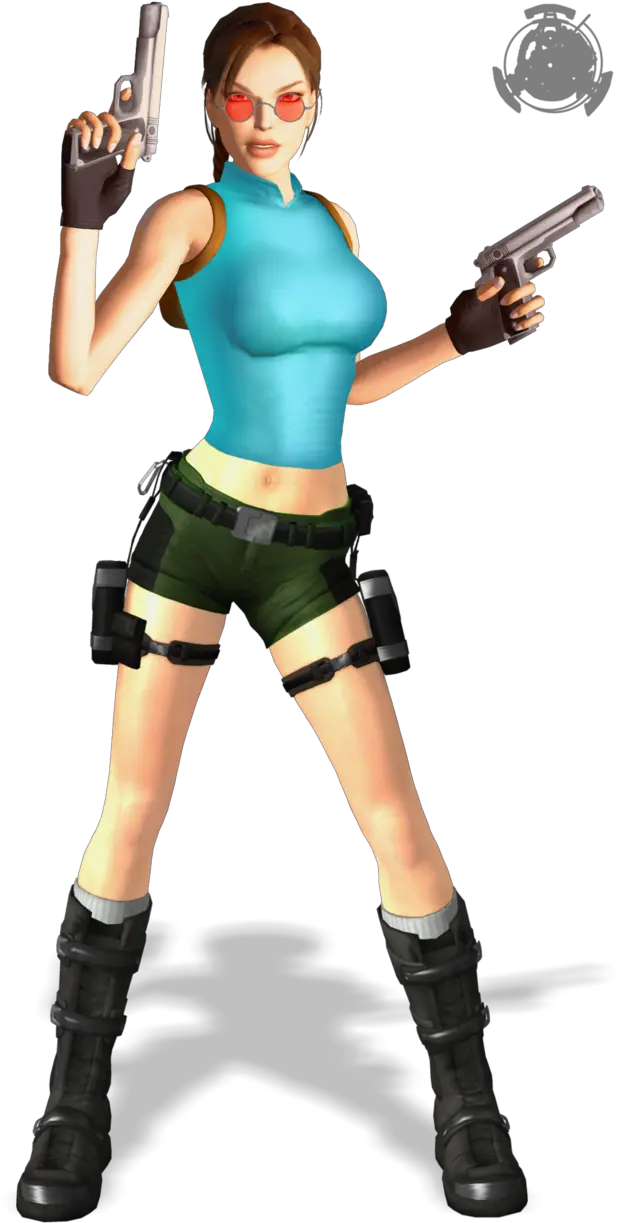 Download Lara Croft Tomb Raider With Guns Png Image For Free Lara Croft Smash Bros Ultimate Guns Png