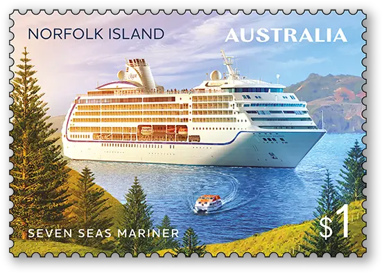 Norfolk Island Cruise Ships Australia Post Norfolk Island Stamp 2018 Png Cruise Ship Transparent