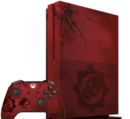 Microsoft Reveals Gears Of War 4 Themed Xbox One S Max Level Colors Xbox One S Png Gears Of War 4 Png