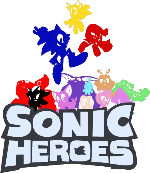 Sonic Video Game Title Logos Language Png Sonic Heroes Logo