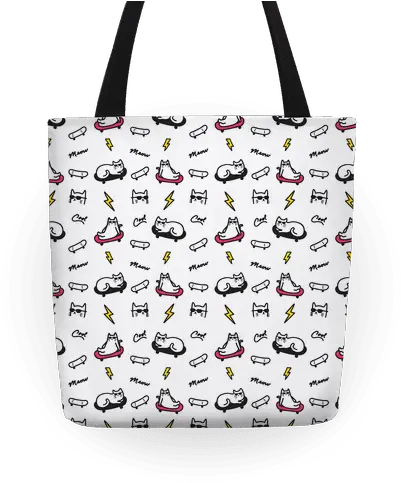 Cool Cats Pattern Totes Lookhuman Tote Bag Png Cool Cat Png