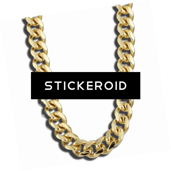 Download Hd Chain Gold Large Collier Thug Life Png Cuban Chain Png Thug Life Png