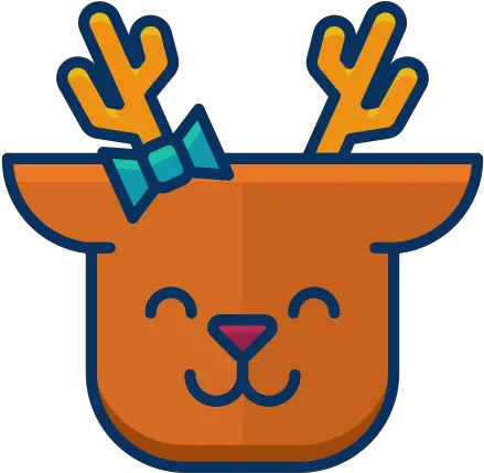 Deer Emoji Reindeer Happy Smile Emoticon Icon Deer Emoji Png Happy Smile Icon