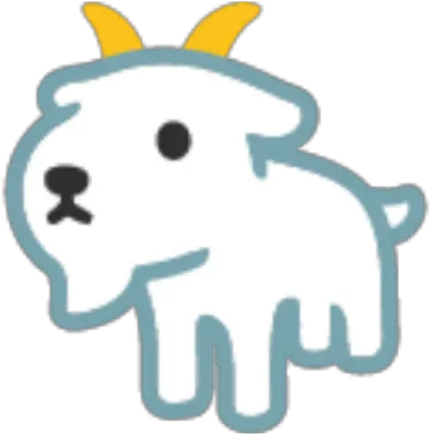 Cabra Emoji Animal Cute Goat Goatemoji Cartoon Png Goat Emoji Png