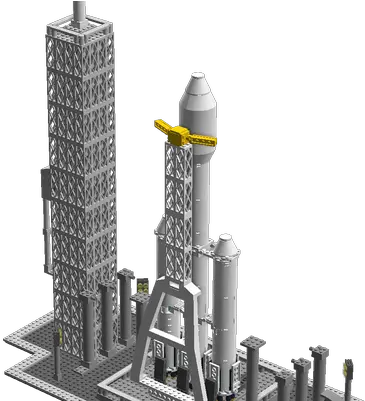 Lego Ideas Spacex Falcon Heavy Observation Tower Png Falcon Heavy Logo