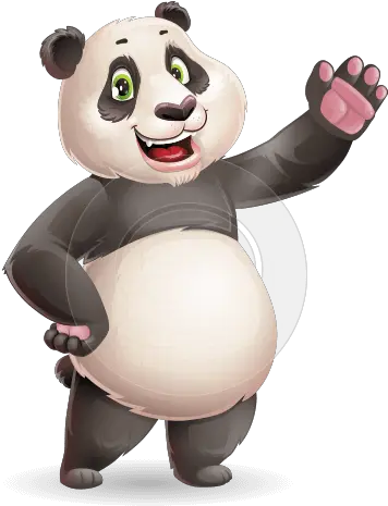 Vector Cartoon Characters Graphicmama Cute Cartoon Character Png Panda Cartoon Png