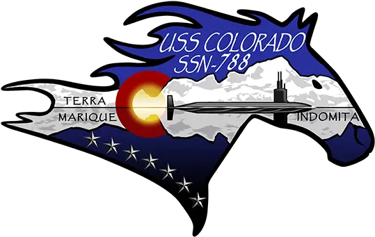 Shipu0027s Crest Uss Colorado Ssn 788 Commissioning Committee Uss Colorado Ssn 788 Png Ssn Icon