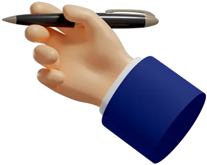 Premium Hand Hold Digital Pencil 3d Illustration Download In Hand Hold Pen 3d Illustration Png Small Pencil Icon