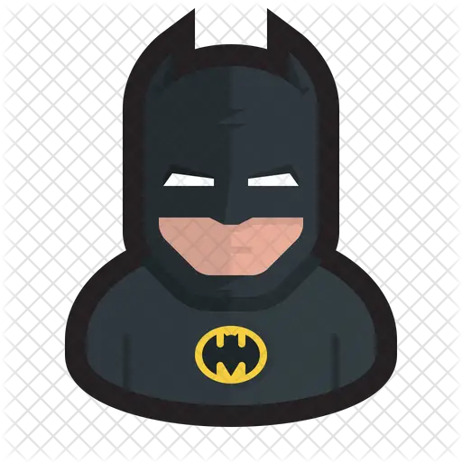 Batman Icon Of Colored Outline Style Cartoon Png Batman Logo Outline