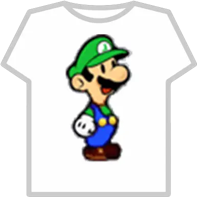 Paper Luigi Weegee Roblox T Shirt Png Luigi Transparent