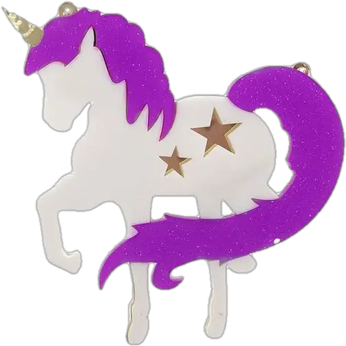 Unicornu0027s Horn Laser Cut Acrylic Brooch Mane Png Unicorn Horn Png