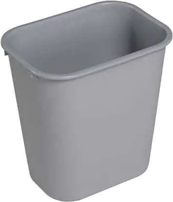 Waste Container Grey Plastic Small Plastic Trash Bin Png Trashcan Transparent