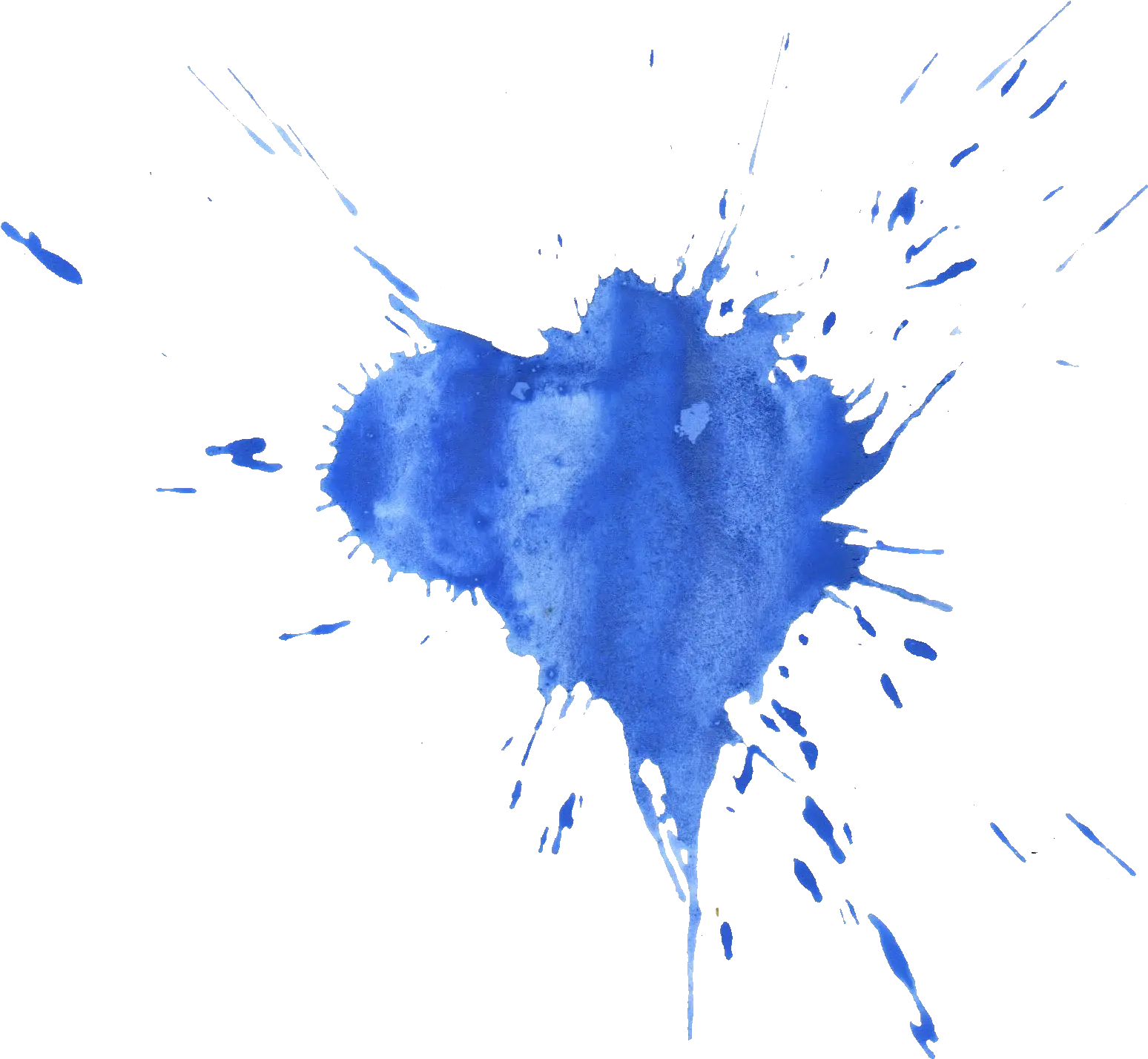 Blue Watercolor Stain Png 2 Image Blue Paint Splash Transparent Stain Png