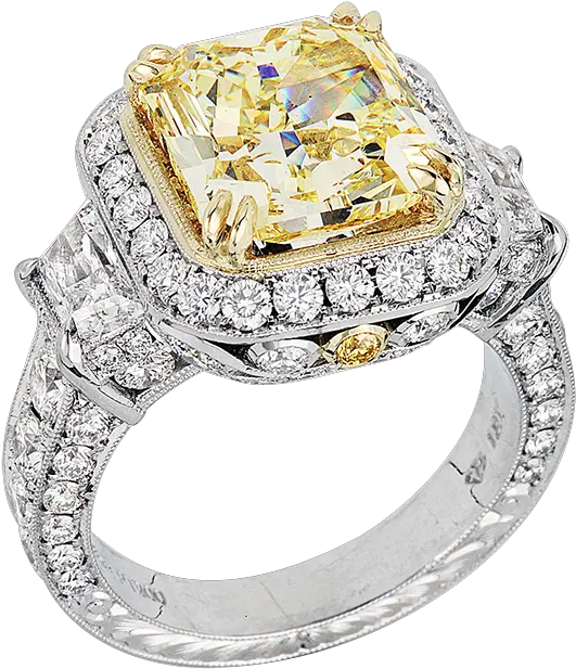 Download Hd Yellow Diamond Ring Jack Kelege Yellow Diamond Ring Png Yellow Diamond Png