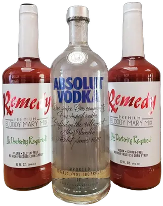 Bloody Mary Kit W Absolut Vodka Baccanerausa Glass Bottle Png Bloody Mary Png