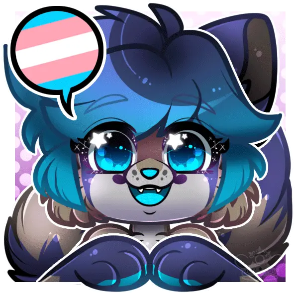 Pride Chit Chat Icons Aquaracoon By Whimsydreams Fur Fictional Character Png Animated Gifs Icon