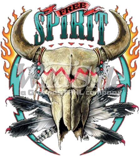 Download Hd Free Spirit Cow Skull Cattle Transparent Png Horn Cow Skull Png