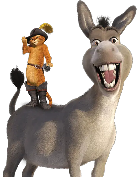 Donkey Shrek Png Puss And Donkey Donkey Shrek Png