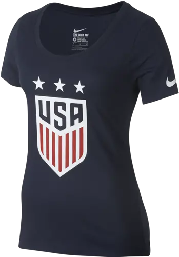 Nike Womens Usa Crest Tee Uacwnt 4 Star Logo Png Nike Logo Jpg