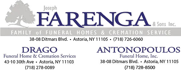 Farenga Funeral Home And Cremation Service Astoria New Farenga Funeral Home Astoria Ny Png Google Home Logo