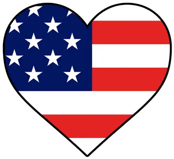 American Flag Heart Png Picture Usa Flag Heart Png American Flag Emoji Png