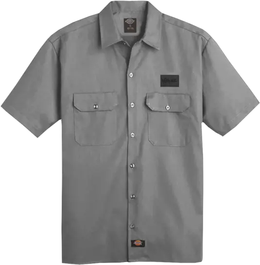 Logo Vegan Patch Grey Work Shirt Grey Work Shirt Png Blink 182 Logo