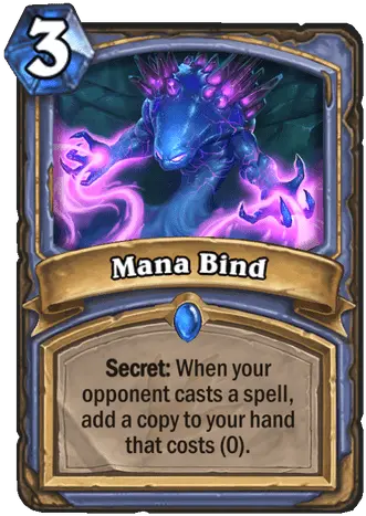 Mana Bind Hearthstone Card Library Hearthstone Mana Bind Hearthstone Png Secret Of Mana Logo