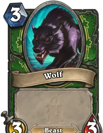 Wolf Hearthstone Heroes Of Warcraft Wiki Fandom Hearthstone Wolf Art Png Wolf Cartoon Png