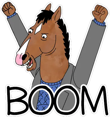 Action Figure Insider Topps Unveils Bojack Horseman Bojack Horseman Stickers Png Bojack Png