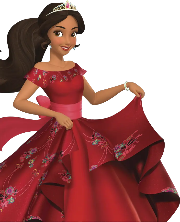 Avalor Red Dress Clipart Png Download Elena De Avalor Png Elena Of Avalor Png