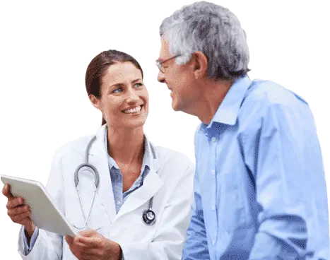 Why Idealmd Doctor With Patient Png Full Size Png Diabetic Patient Doctor Patient Png