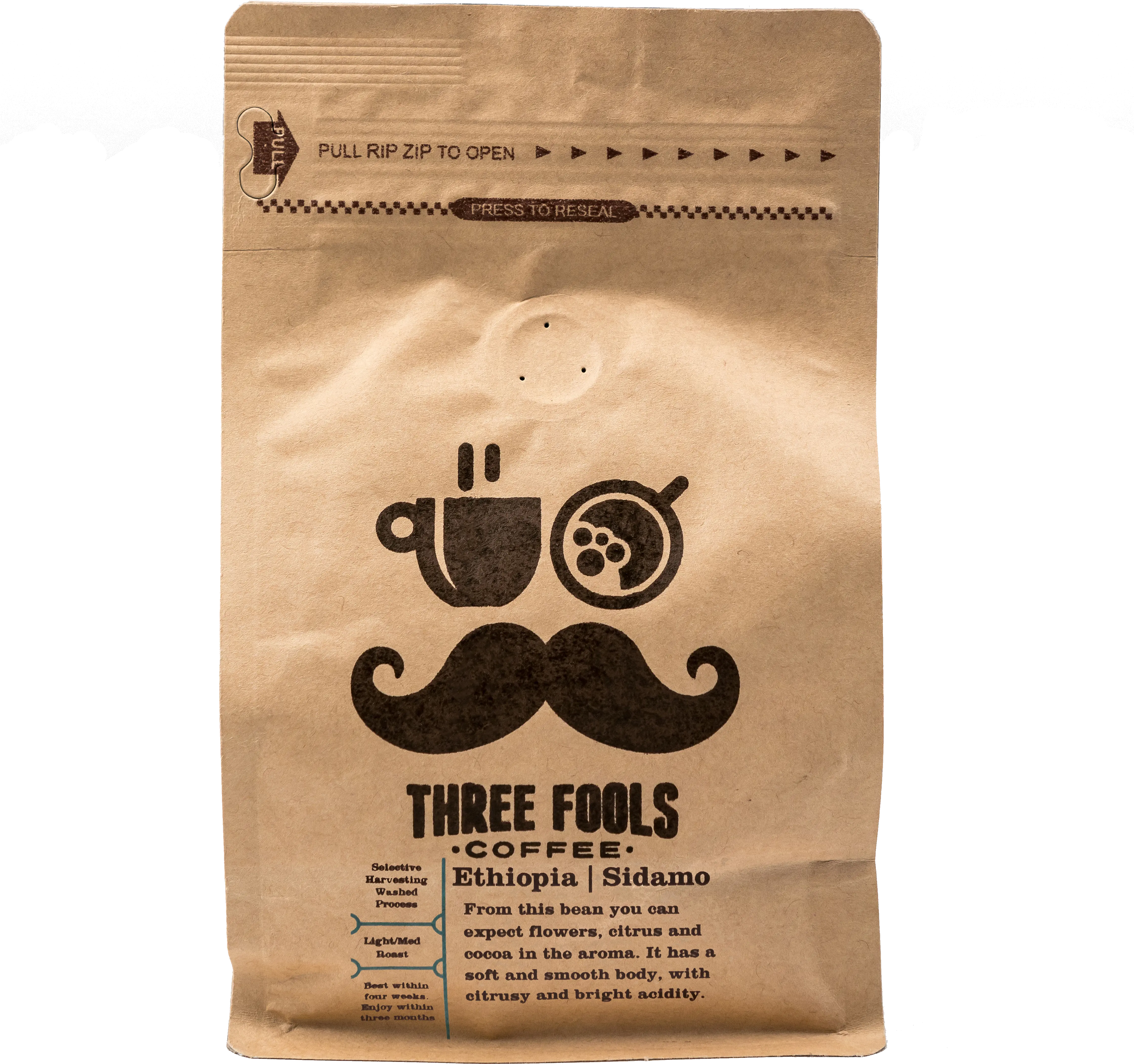 Ethiopia Doorsstep Three Fools Coffee Png Rip Paper Png