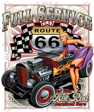 Full Service 66 Hot Rod Png