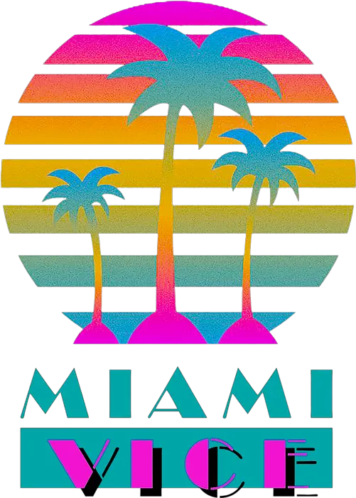 Miami Vice Beach Towel Transparent Miami Vice Logo Png Vice Logo