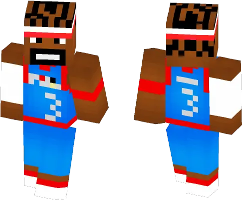 Download Allen Iverson 76ers Alternate Minecraft Skin For Man Bat Minecraft Skin Png Allen Iverson Png