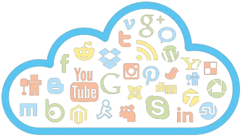 Social Media Cloud Icons Transparent Png U0026 Svg Vector File Social Media Transparent Icon Social Media Png Images