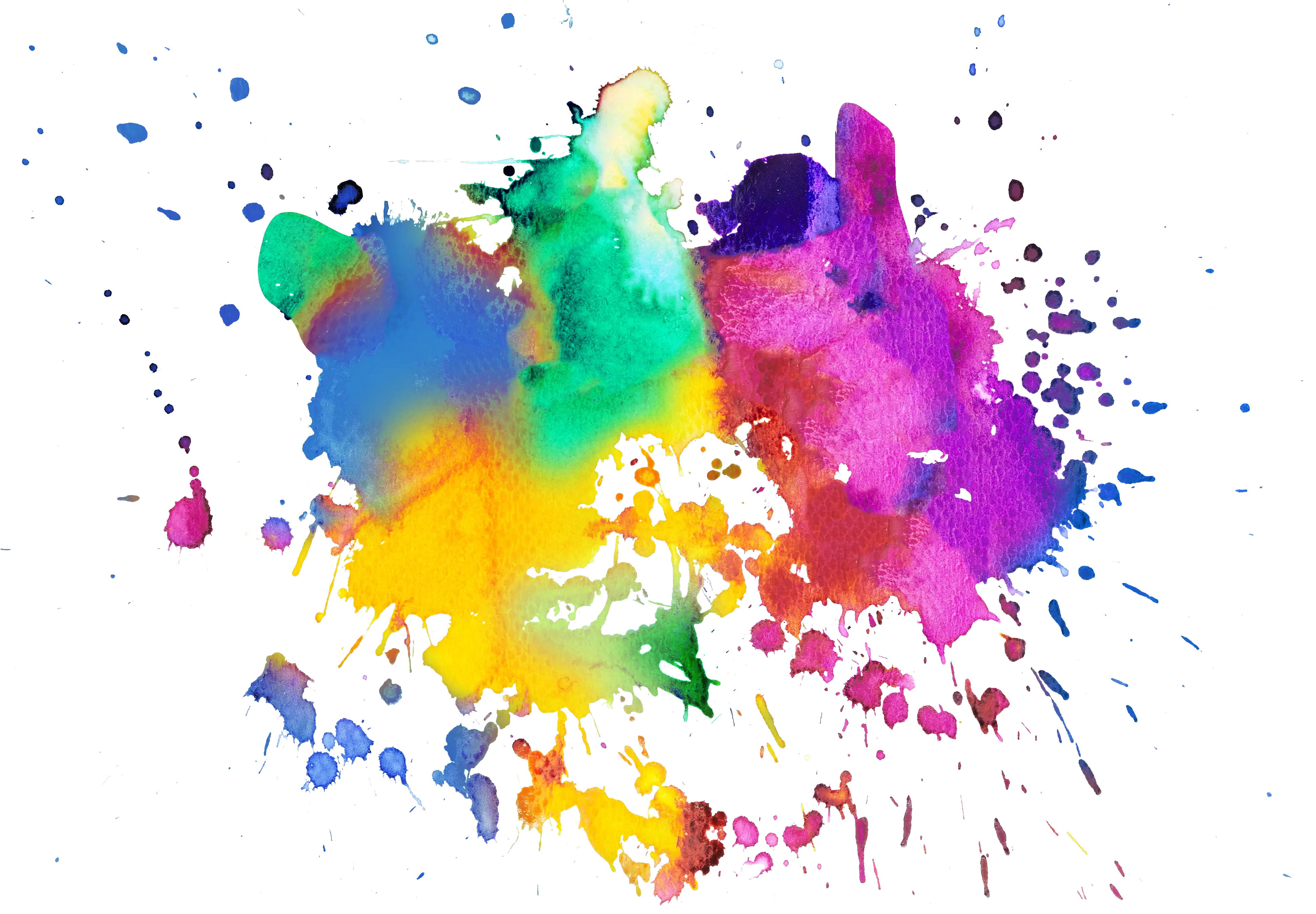 Splat Transparent Rainbow Picture Png